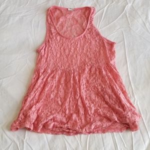 Pink Lace Blouse